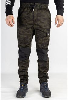 Caterpillar Dynamics Katoenen Groene Outdoor Broek voor Mannen Donkergroen - 38 (Taille)