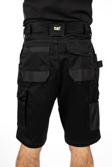 Caterpillar Essential Stretch Holster Polyester Heren Zwarte Werkshorts - 32 inch