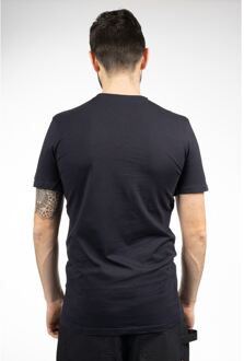 Caterpillar Essentials Korte Mouwen Katoenen Heren Blauw - maat L Navy