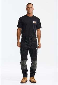 Caterpillar Essentiële Kniezak Stretch Holster Polyester Heren Zwarte Buitentrousers - 36 (Taille)