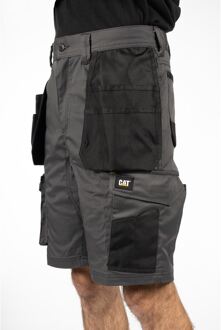Caterpillar Essentiële Stretch Holster Polyester Heren Grijze Werkshorts Grijs - 32 inch
