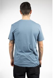 Caterpillar Graphic Katoenen Heren Blauw T-Shirt - maat L