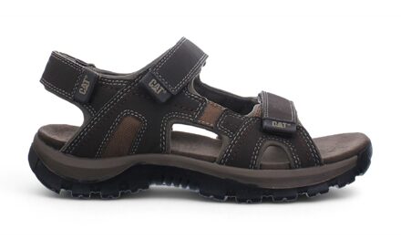 Caterpillar Heren Donkerbruine Leren Giles Trekking Sandalen Donker Bruin - EU 40.5 / UK 7