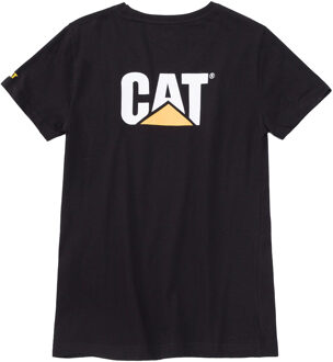 Caterpillar Heren T-shirt met handelsmerk (Zwart) - maat M
