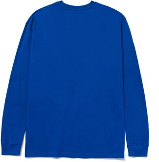 Caterpillar Merkbanner Lange Mouwen Katoenen Herenblauw T-Shirt