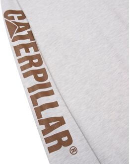 Caterpillar Merkenbanner Lange Mouwen Katoenen Heren Crème T-Shirt - maat L