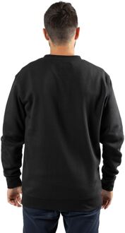 Caterpillar Middengewicht Crewneck Katoenen Mannen Zwarte Sweatshirt - 2XL