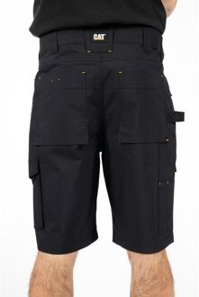 Caterpillar Nexus Stretch Katoenen Zwarte Werkkorte Broeken voor Mannen - 32 inch