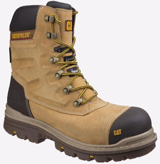 Caterpillar Premier Leren Waterproof Veiligheidslaars Heren Bruin - EU 43 / UK 9