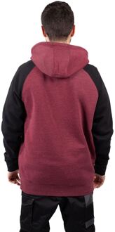 Caterpillar Raglan Katoenen Rood Heren Hoodie Donkerrood