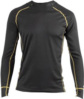 Caterpillar Thermo Polyester Heren Zwarte Basislaag Shirt - maat L