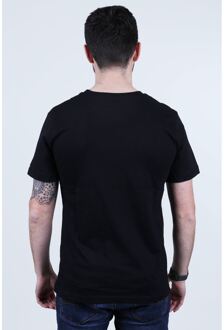 Caterpillar Zware Katoenen Mannen Zwarte Korte Mouwen T-Shirts - maat