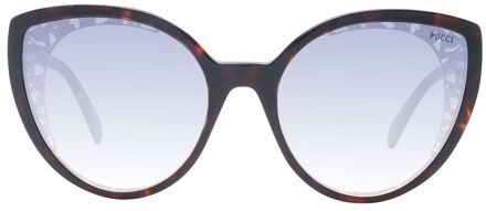 Cateye Zonnebril Verlooplens Donker Bruin - One Size