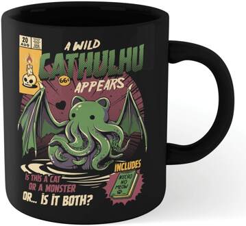 Cathulhu Mug - Black Zwart