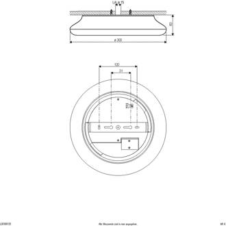 Catino LED plafondlamp, CCT, 30 cm wit