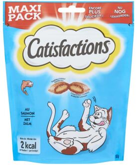 Catisfactions Catisfaction kattensnoepjes - zalm - adult - 1x 180 gram