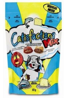 Catisfactions Kattensnoepjes - Mix - Zalm/Kaas - Kattensnack - 60 g