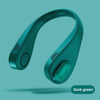 Catlion Mini Bladeless Fan Hals Fan 3000Mah Usb Oplaadbare Fan Mute Sport Fans Voor Thuis Outdoor Ventilador Portatil Abanicos groen