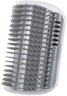 Catnip Hoek Gezicht Kietelen Massage Borstel Kam Kat Krasraad Scratchers Krabpaal Kat Grooming Supplies Pet Producten grijs