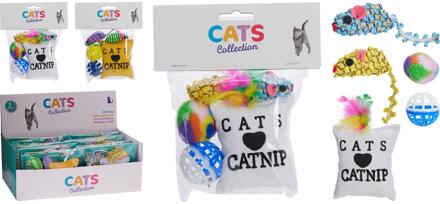 Cats Collection Kattenspeelgoed set van 5sts verschillende