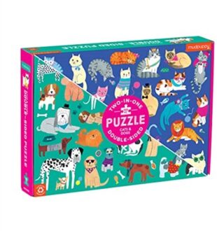 Cats & Dogs 100 Piece Double-Sided Puzzle