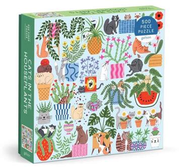 Cats In The Houseplants 500 Piece Puzzle -  Galison (ISBN: 9780735384538)