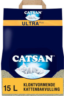 Catsan 2x 15L Ultra Catsan Kattenbakvulling Klontvormend