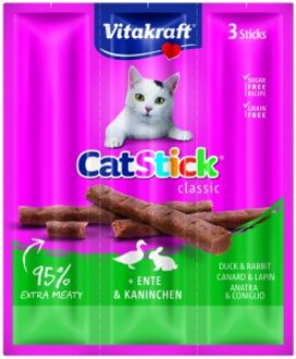 Catstick Mini - Eend & Konijn - Kattensnack - 3 sticks