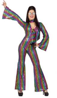 Catsuit disco rainbow Multi - 36