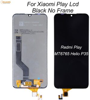 Catteny Vervanging Originele Voor Xiaomi Play Lcd Touch Screen Digitizer Vergadering Mi Spelen Lcd Met Frame zwart nee kader