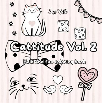 Cattitude Vol. 2 Coloring Book - Sisi Belle