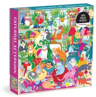 Caturday Afternoon 500 Piece Family Puzzle -  Mudpuppy (ISBN: 9780735380806)