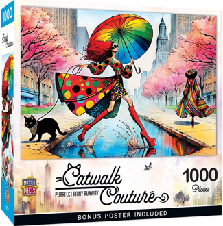 Catwalk Couture - Purrfect Rainy Runway Puzzel (1000 stukjes)