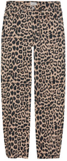 Catwalk Junkie 2402030032 barrel fit leopard jeans Taupe - 29-32
