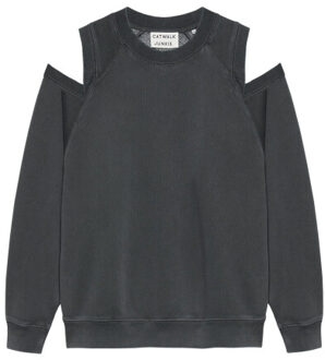 Catwalk Junkie 2402031000 sweater with cut out - maat 36 Grijs