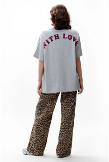 Catwalk Junkie 2503020206 oversized graphic tshirt Grijs - 36