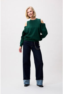 Catwalk Junkie 2504020603 sweater with cut out Groen - 34