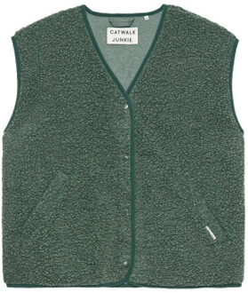 Catwalk Junkie 2504022408 teddy bodywarmer Groen - 38