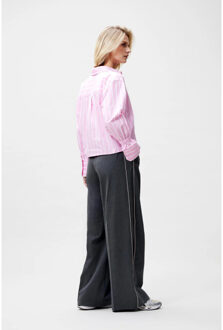 Catwalk Junkie 2601021604 striped blouse with elastic cuff Roze - 34