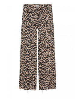 Catwalk Junkie Jeans Loose met leopard print - maat 33 Bruin