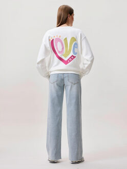 Catwalk Junkie Sweater Power of Love off white Print / Multi