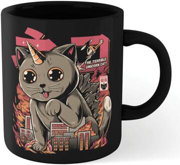 Catzilla Mug - Black Zwart