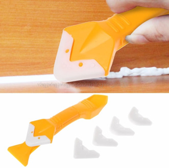 Caulking Grouting Sealant Finishing Cleaning Silicone Trowel Angle Scraper Tools Silicone Trowel JUN28 dropship