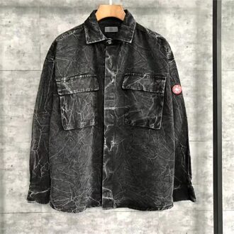 Cav Empt Verontruste Faded Denim Shirts Mannen Vrouwen Jas 1:1 Vintage Shirt Cavempt Shirts 2 / L