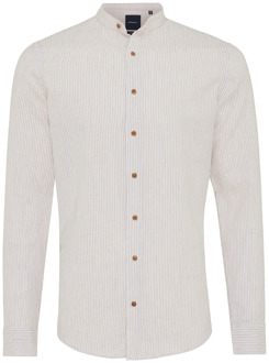 Cava | shirt with stripe | taupe Print / Multi - XL