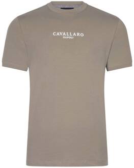Cavallaro Bari t-shirts lichtgroen Cavallaro , Green , Heren - Xl,S