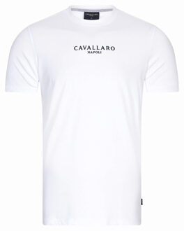 Cavallaro Cavallaro bari t-shirt met korte mouwen Wit - XXXL
