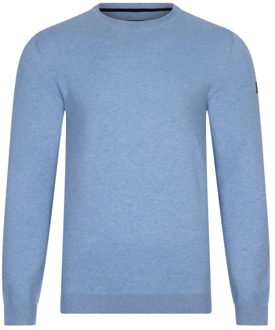 Cavallaro Lichtblauwe Ronde Hals Trui Cavallaro , Blue , Heren - 2XL