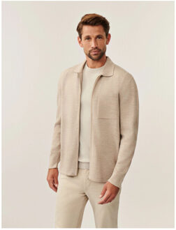 Cavallaro Malenio polo cardigan vesten 119255022 Ecru - XL