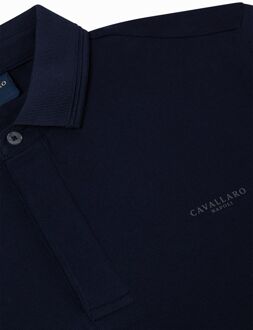 Cavallaro Napoli Cavallaro Basso Polo Navy Donkerblauw - S